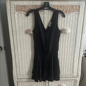Worn once- Ramy Brook Black Sleeveless V-Neck Dress XS